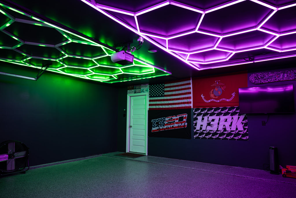 Balvolt - RGB Hex Light - Green and purple animation