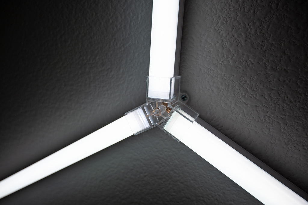 Balvolt - RGB Hex Light - Close up of connector joint