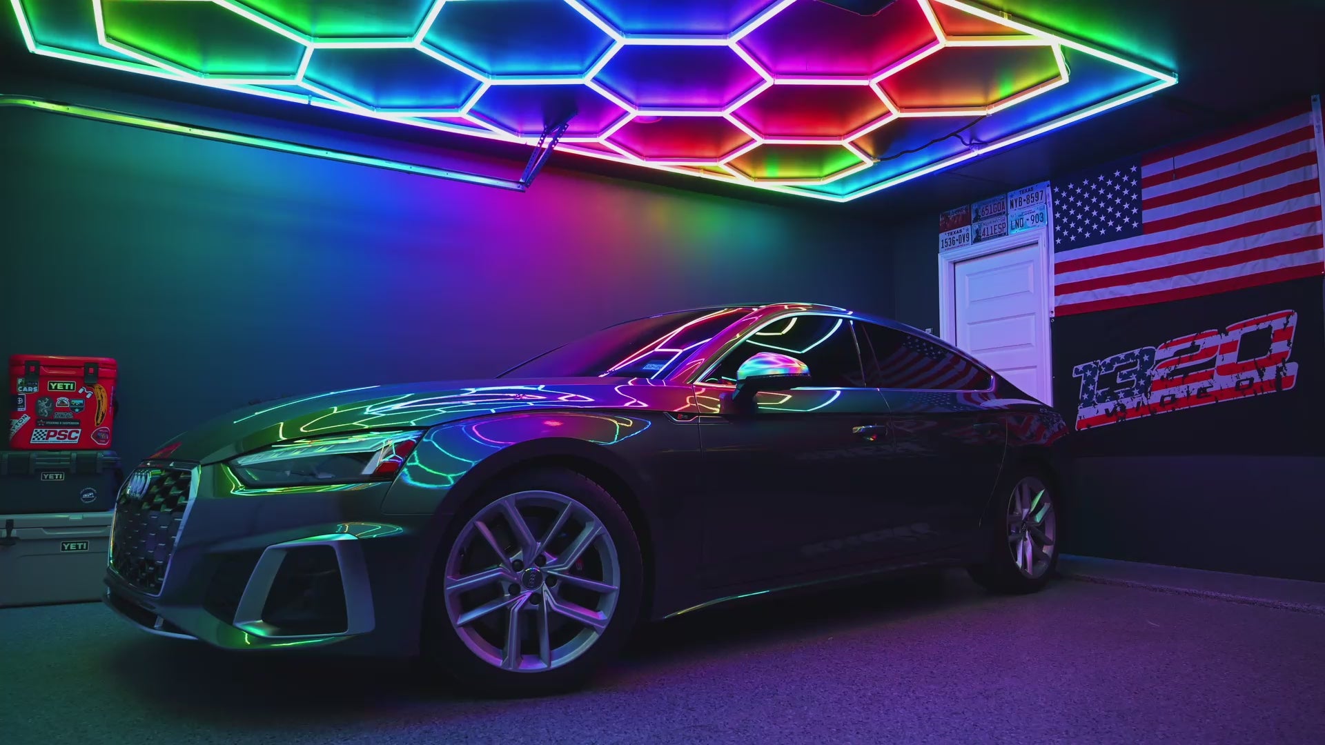 Balvolt™ RGB Hex Lights – Premium LED Lighting System for Garage, Gym & Creative Spaces
