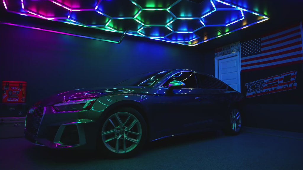 Balvolt™ RGB Hex Lights – Premium LED Lighting System for Garage, Gym & Creative Spaces